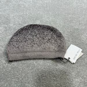 Barefoot Dreams NWT Cozy Chic Lite Confetti Beanie Hat Storm Gray Dark Brown
